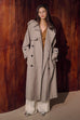 Mori style trench coat in strip