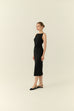 Café de minuit midi dress in black