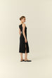 Café de minuit midi dress in black