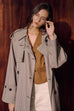 Mori style trench coat in strip