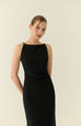 Café de minuit midi dress in black