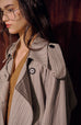 Mori style trench coat in strip