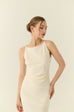 Café de minuit midi dress in white