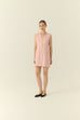 The parisian button down shift dress in pink