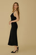 Halter v neck knit dress