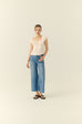 California sunset flare elastic jeans in blue