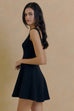 Midnight charm mini dress in black
