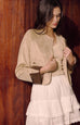 Velvet ivory suede jacket