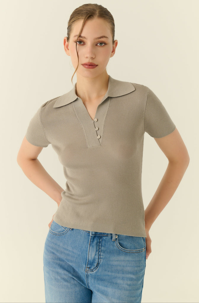 Breathable knit top