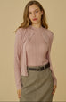 Secret shimmer turtleneck top in pink