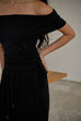 Airport outfit elastic set in Black