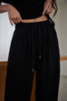 Airport outfit elastic set in Black