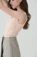 Lace whisper tank in pink