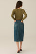 Tina denim skirt with belt