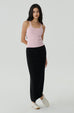 Quiet luxury knit top in pink