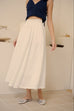 False alarm linen skirt in white