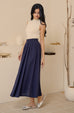 False alarm linen skirt in navy