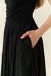 The essential midi dress in black