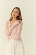 Pretty babe cooling knit cardigan in pink
