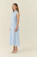 Élune classic maxi shirt dress in blue