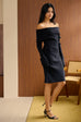 Velvet Love Off Shoulder Knit Dress