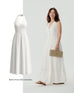 Rythm of love halter maxi dress in white