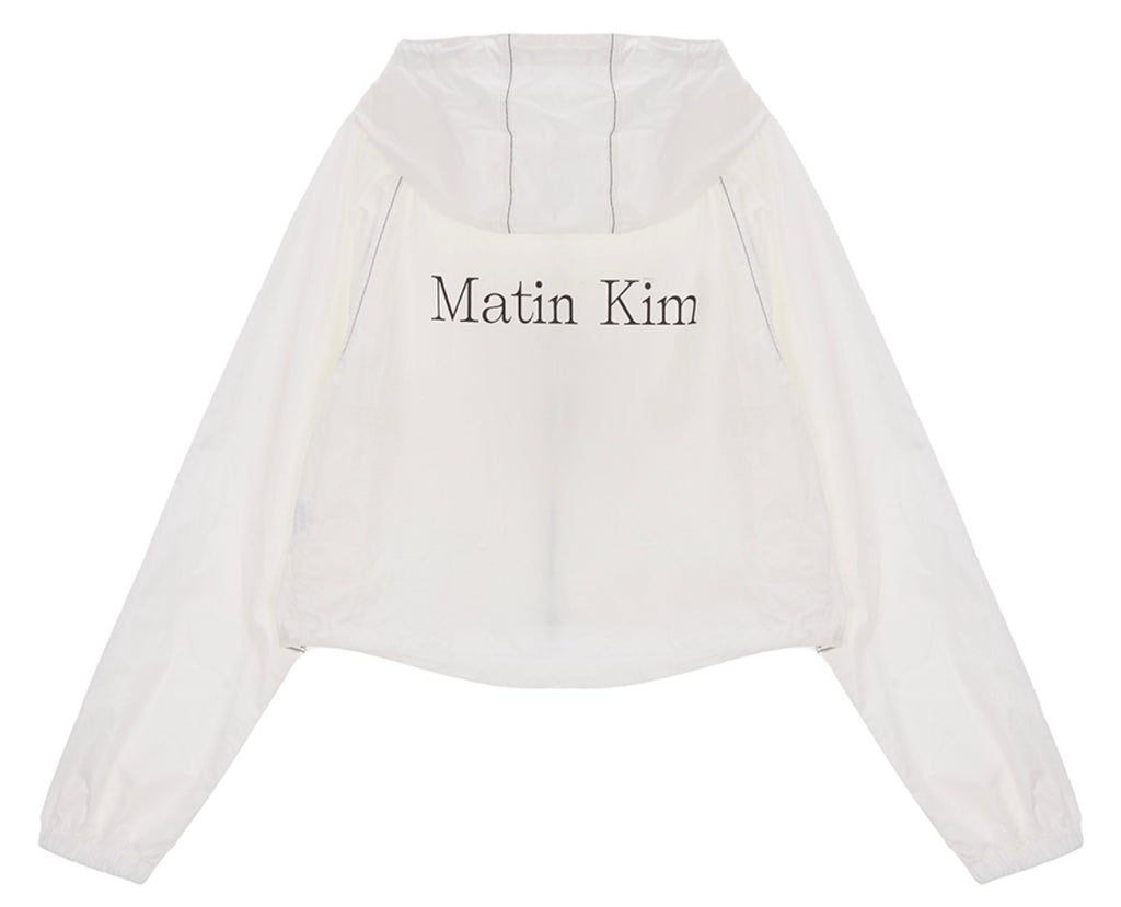 MATIN CROP HOODY COATING JUMPER