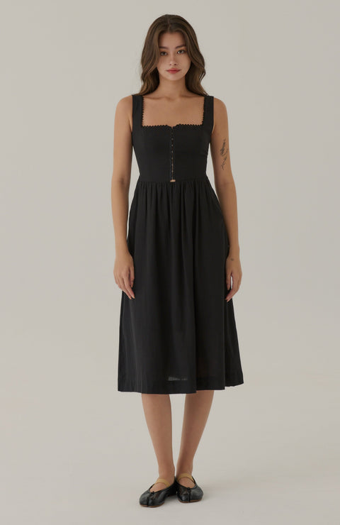 Sherri corset dress in black