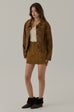Brooklyn suede jacket in caramel