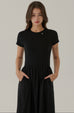 Take it further elastic dress in black