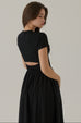 Take it further elastic dress in black