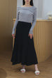 Yours now midi skirt in black