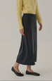 Soft drape knit skirt in grey