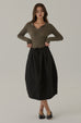 Cute puff skirt in black