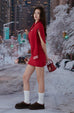 Xmas knit square neck bra Dress