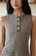 Office lady dress in grey
