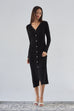 As usual button down knit dress