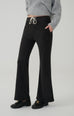 Wool blend flared pants in Black
