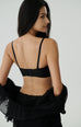 Two ways seamless bandeau bra in black