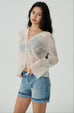 City steps denim shorts
