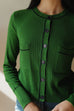 New start cardigan top in green