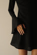 The after party chiffon dress in black
