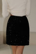 Need the fun sequin mini skirt in black