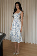 Sherri corset dress in blue