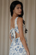 Sherri corset dress in blue