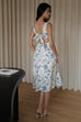 Sherri corset dress in blue