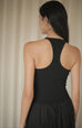 Love me more elastic dress in black