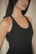 Love me more elastic dress in black