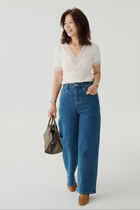 Ailin lyocell elastic jeans