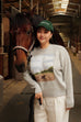 Cheval Gris knitted painting crew neck sweater